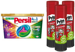 Pritt Ragasztóstift 22 g AKCIÓS CSOMAG +Persil Discs Color mosókapszula 72x22 g (6x12 db ) stift Pritt (AKCIÓS CIKKSZÁM) - officefirst