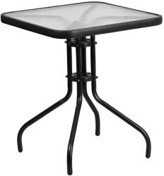 Mobikon Masa de gradina, otel negru/sticla securizata, Freny 70x70x71, 5 cm (0000401092)