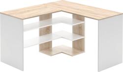 Mobikon Birou de colt DTD stejar sonoma alb Tamari 120x120x75, 4 cm (0000397091)