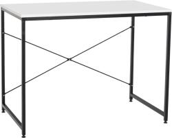 Mobikon Birou DTD alb metal negru Mellora 90x60x72 cm (0000401884)