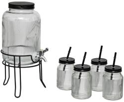 Secret De Gourmet Set Limonada Artblack, 4 litri, sticla, 5 piese Pahar
