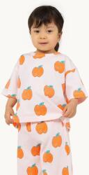 Tinycottons baba pamut póló APPLES BABY TEE rózsaszín, mintás, SS25-038 - rózsaszín 80