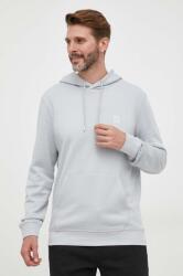 BOSS Orange BOSS pamut melegítőfelső BOSS CASUAL szürke, férfi, sima, kapucnis - szürke XXL