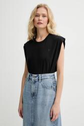 G-Star pamut top nyitott hátú, fekete, D26147-D626 - fekete XL
