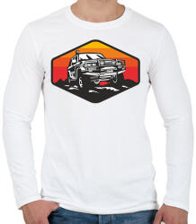 printfashion offroad - Férfi hosszú ujjú póló - Fehér (17527590)