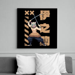 printfashion demon slayer Inosuke - Vászonkép - Fekete (17407293)