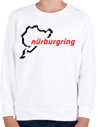 printfashion Nürburgring fekete - Gyerek pulóver - Fehér (17496370)