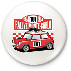 printfashion Rally - Kitűző, hűtőmágnes - Fehér (17519444)