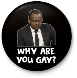 printfashion Why are you g*y? - Kitűző, hűtőmágnes - Fekete (17502093)