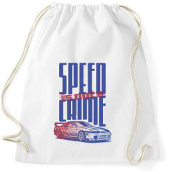 printfashion speed is not a crime - Sportzsák, Tornazsák - Fehér (17527238)