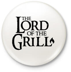 printfashion Lord of the grill fekete - Kitűző, hűtőmágnes - Fehér (17511548)