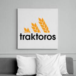 printfashion Traktoros márkaparódia - Vászonkép - Fehér (17516406)