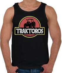 printfashion Traktoros - Férfi atléta - Fekete (17515517)