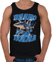 printfashion Tralalero Tralala - Férfi atléta - Fekete (17437651)