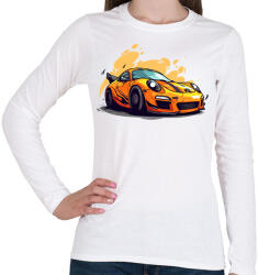 printfashion Sport autó - Női hosszú ujjú póló - Fehér (17501287)