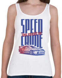 printfashion speed is not a crime - Női atléta - Fehér (17527165)