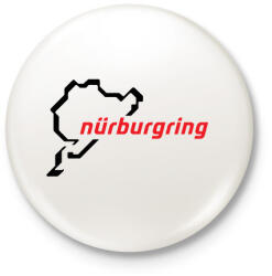 printfashion Nürburgring fekete - Kitűző, hűtőmágnes - Fehér (17496692)