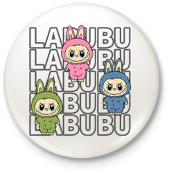 printfashion Labubu - Kitűző, hűtőmágnes - Fehér (17529344)