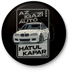 printfashion Az igazi autó hátul kapar - Kitűző, hűtőmágnes - Fekete (17489943)