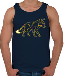 printfashion Neon Fox - Férfi atléta - Sötétkék (17508866)