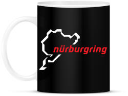 printfashion Nürburgring fehér - Bögre - Fekete (17497122)