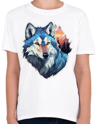 printfashion Farkas - Gyerek póló - Fehér (17529912)
