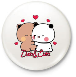 printfashion dudu&bubu - Kitűző, hűtőmágnes - Fehér (17523944)