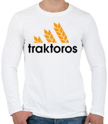 printfashion Traktoros márkaparódia - Férfi hosszú ujjú póló - Fehér (17515992)