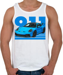 printfashion Porsche 911 - Férfi atléta - Fehér (17493112)