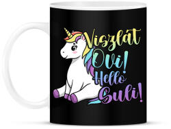 printfashion Viszlát ovi hello suli - Bögre - Fekete (17487672)