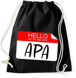 printfashion Hello az én nevem apa - Sportzsák, Tornazsák - Fekete (17503713)