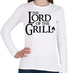 printfashion Lord of the grill fekete - Női hosszú ujjú póló - Fehér (17511193)