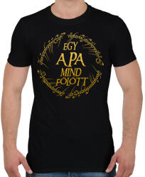 printfashion Egy apa mind fölött - Férfi póló - Fekete (17503476)