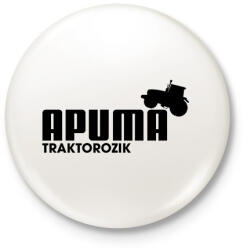 printfashion Apuma traktorozik - Kitűző, hűtőmágnes - Fehér (17516846)