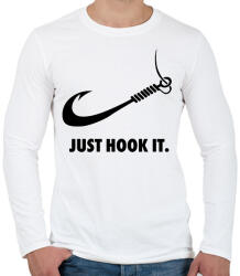 printfashion Just hook it - Férfi hosszú ujjú póló - Fehér (17513292)