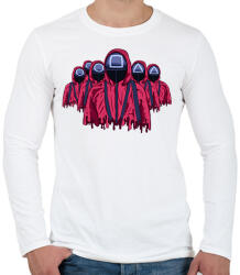 printfashion squid_game - Férfi hosszú ujjú póló - Fehér (17523990)