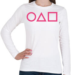 printfashion HD Squid Game Play - Női hosszú ujjú póló - Fehér (17524489)