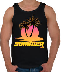 printfashion Nyári hangulat - Férfi atléta - Fekete (17531165)