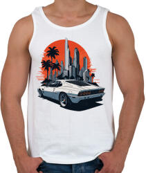 printfashion Sport autó - Férfi atléta - Fehér (17518564)