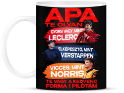 printfashion Forma 1 apa - Bögre - Fekete (17509278)