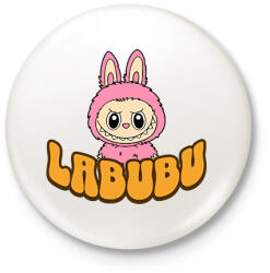 printfashion Labubu - Kitűző, hűtőmágnes - Fehér (17510648)