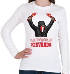 printfashion Egyedi szurkolói minta #12 - Női hosszú ujjú póló - Fehér (17491387)