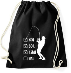 printfashion Hétvégi horgászat - Sportzsák, Tornazsák - Fekete (17515191)