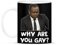 printfashion Why are you g*y? - Bögre - Fekete (17502072)