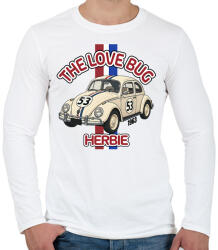 printfashion Herbie - Férfi hosszú ujjú póló - Fehér (17498988)