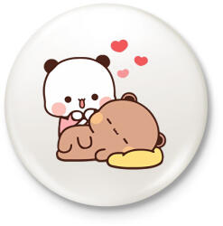 printfashion bubuanddudu - Kitűző, hűtőmágnes - Fehér (17527054)