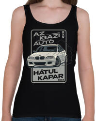 printfashion Az igazi autó hátul kapar - Női atléta - Fekete (17489564)