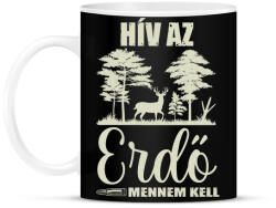printfashion Hív az erdő - Bögre - Fekete (17512776)