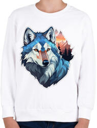 printfashion Farkas - Gyerek pulóver - Fehér (17529922)