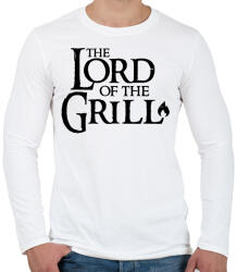 printfashion Lord of the grill fekete - Férfi hosszú ujjú póló - Fehér (17511144)
